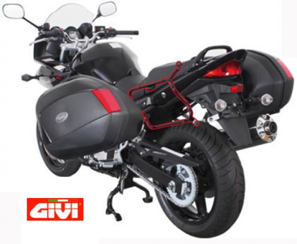 Givi V35 MonoKey@Side Koffersatz komplett mit Trägersystem - Honda CB650F (14-18), CBR650F (14-16)